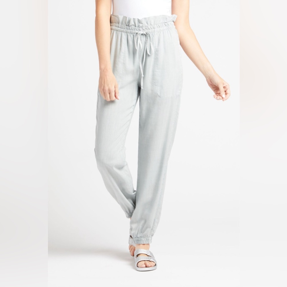 Cloth & Stone tie waist jogger sage green size xs